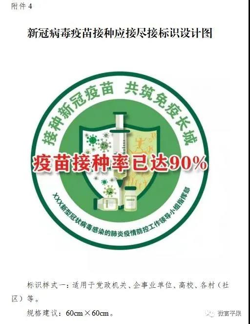 关于开展平果市新冠病毒疫苗接种应接尽接标识活动的通知