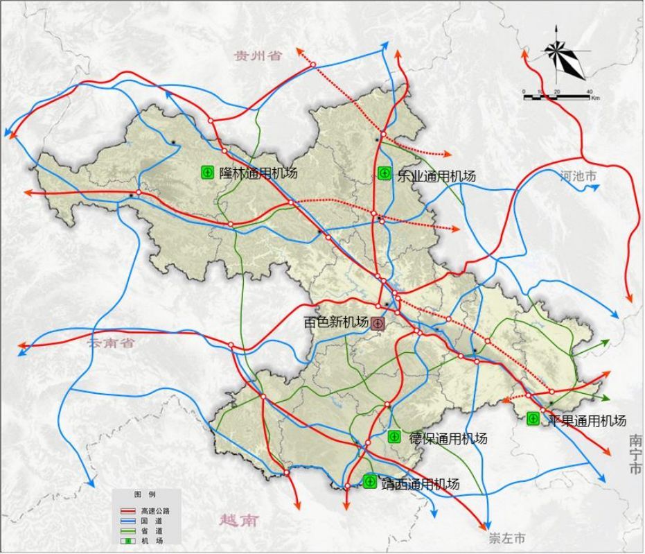 靖西市城市规划图图片