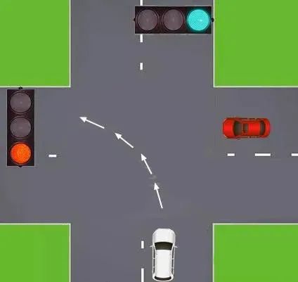 电动车左转弯交通规则图片